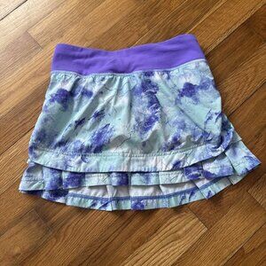 ivivva by Lululemon Girls Purple Marble Crack Skort Size 7